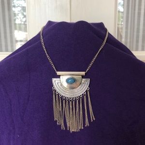 Silver and Turquoise Necklace